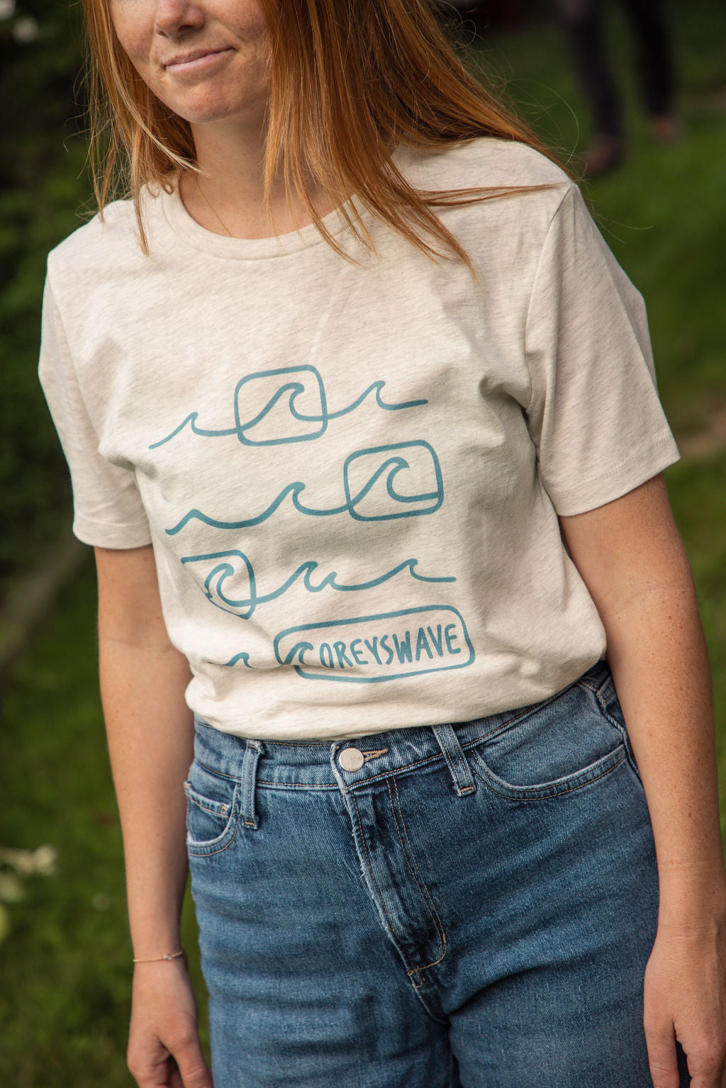 Women's Relaxed T-Shirt | Line It Up in Dark Blue