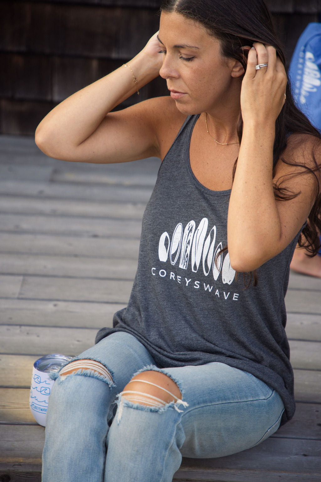 Women's Racerback Tank | Legacy in White