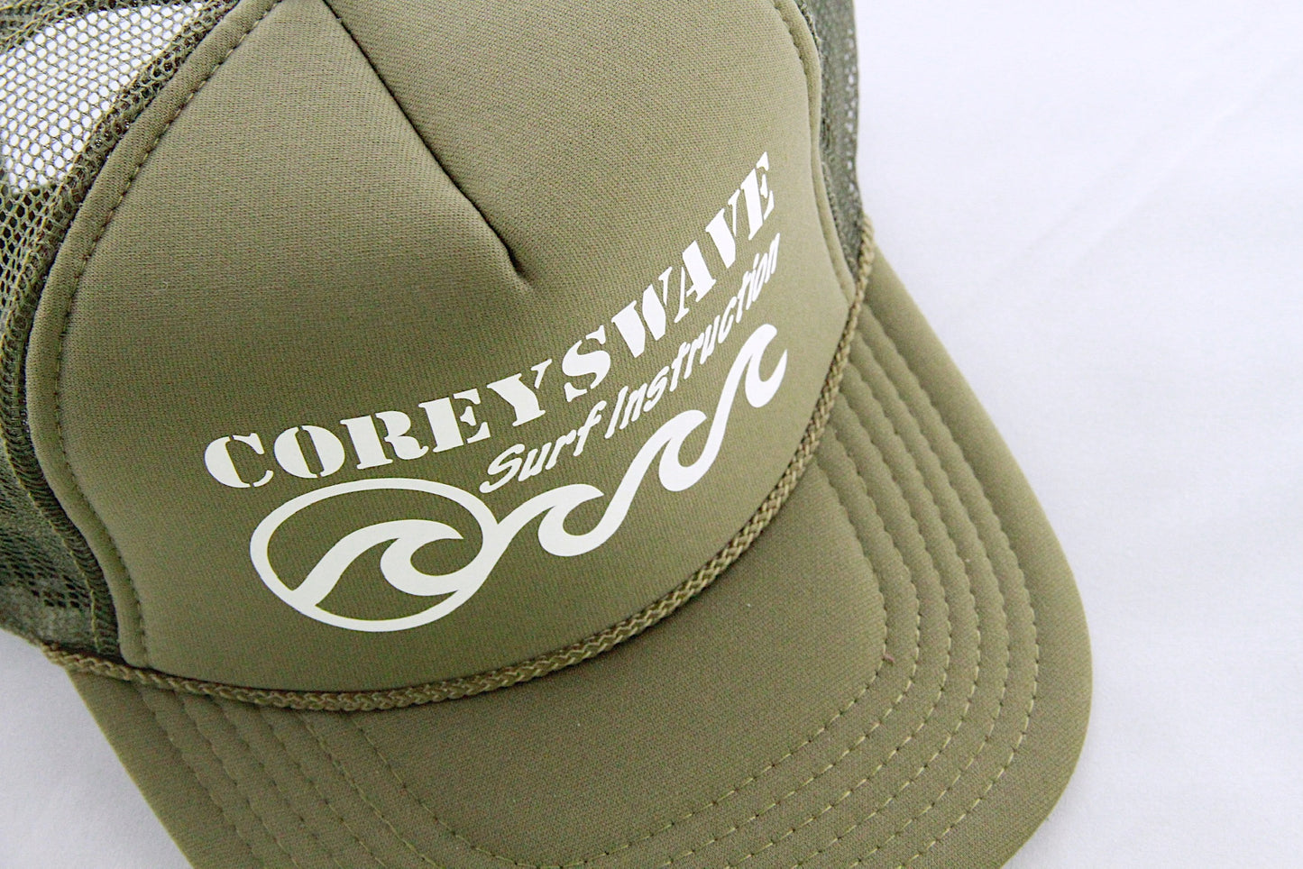 Coreyswave Trucker hat - Olive green/White