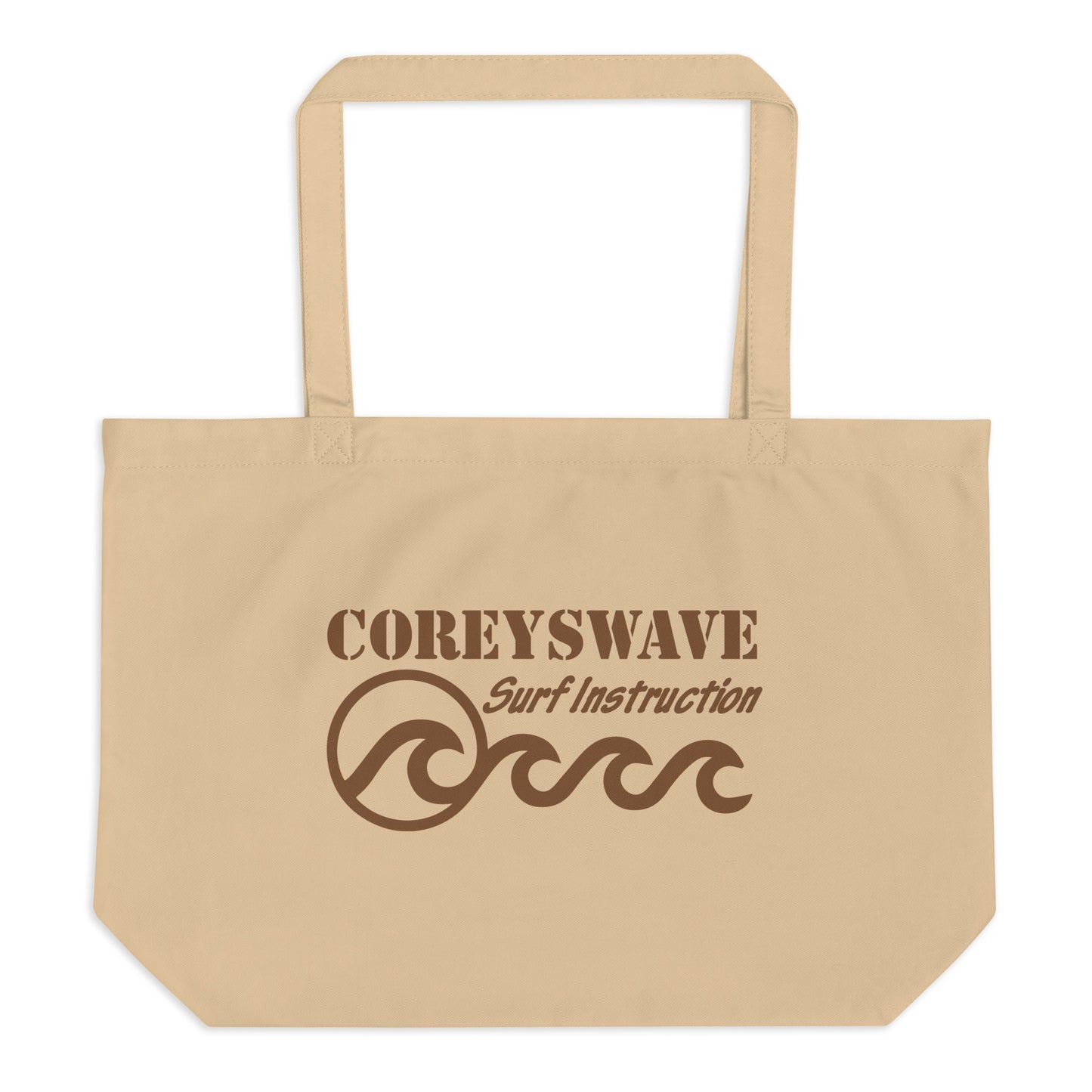 Organic Tote Bag | Surfer's Choice Brown on Sand