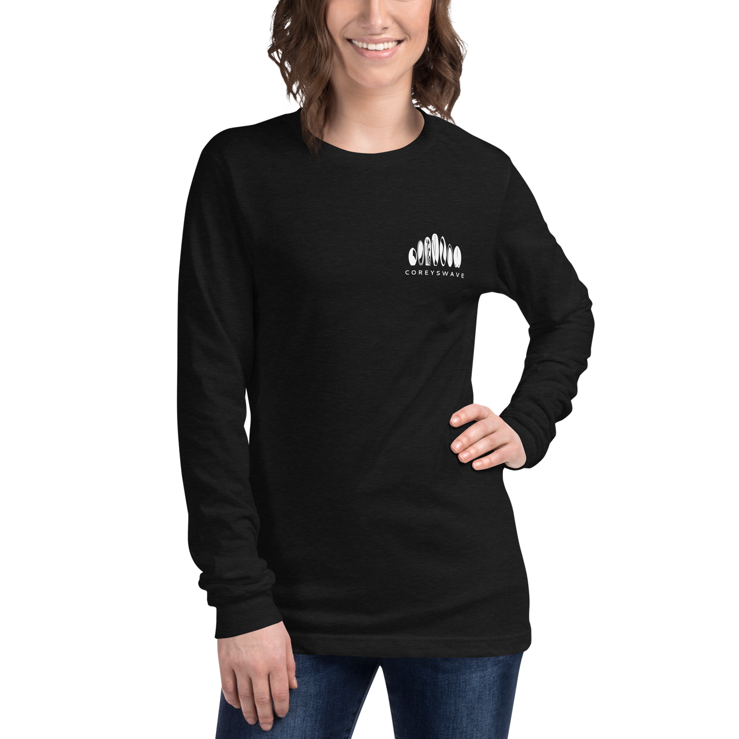 Unisex Long Sleeve T-Shirt | Legacy Pocket in White