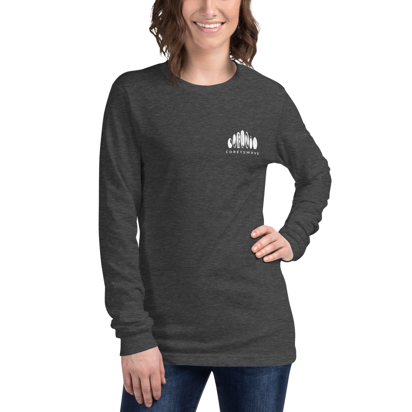 Unisex Long Sleeve T-Shirt | Legacy Pocket in White