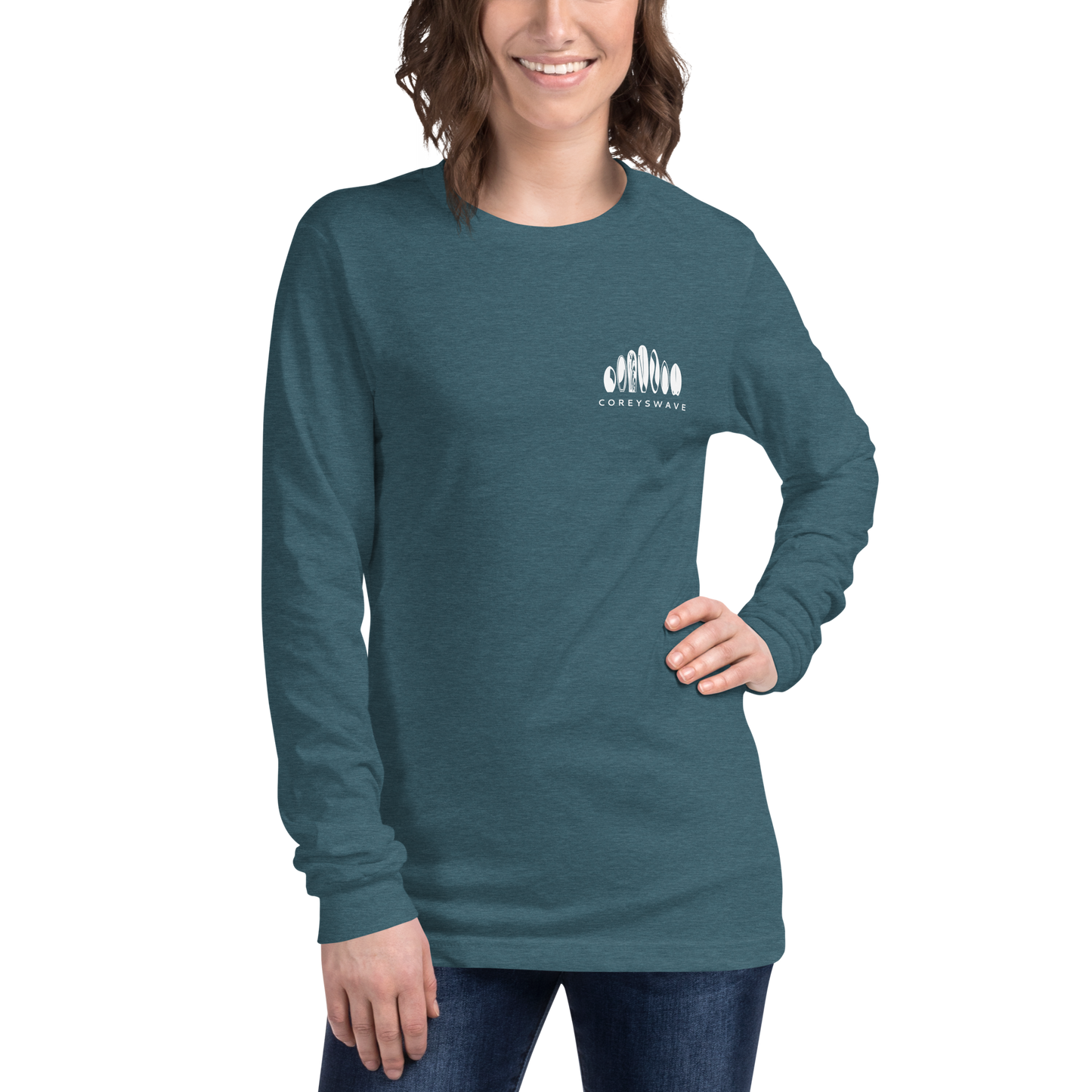 Unisex Long Sleeve T-Shirt | Legacy Pocket in White