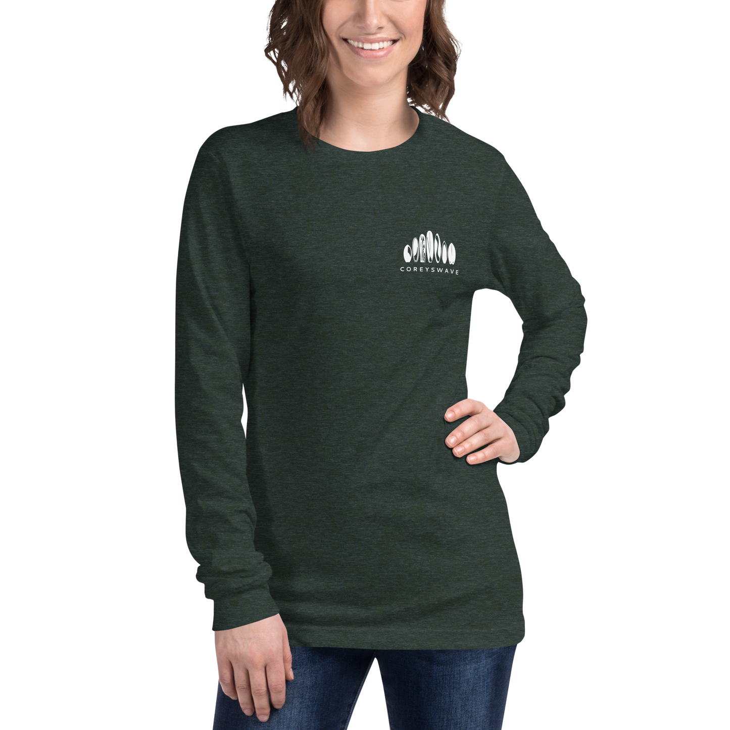 Unisex Long Sleeve T-Shirt | Legacy Pocket in White