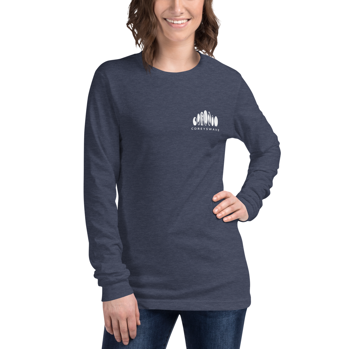 Unisex Long Sleeve T-Shirt | Legacy Pocket in White