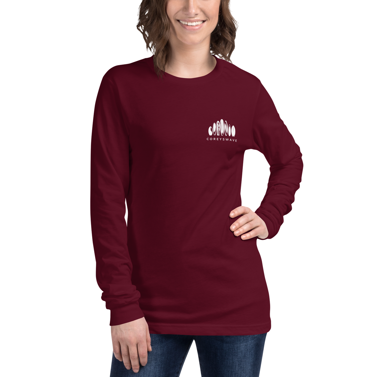 Unisex Long Sleeve T-Shirt | Legacy Pocket in White