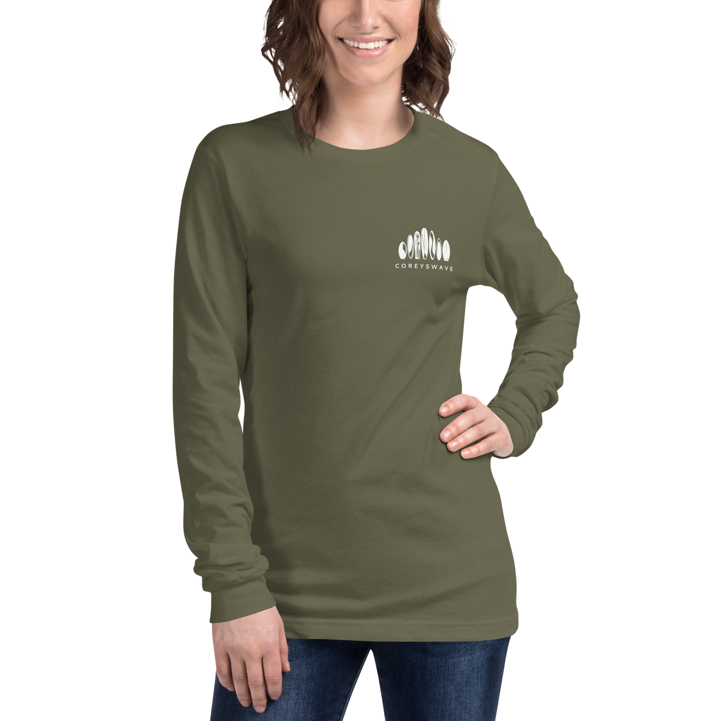 Unisex Long Sleeve T-Shirt | Legacy Pocket in White