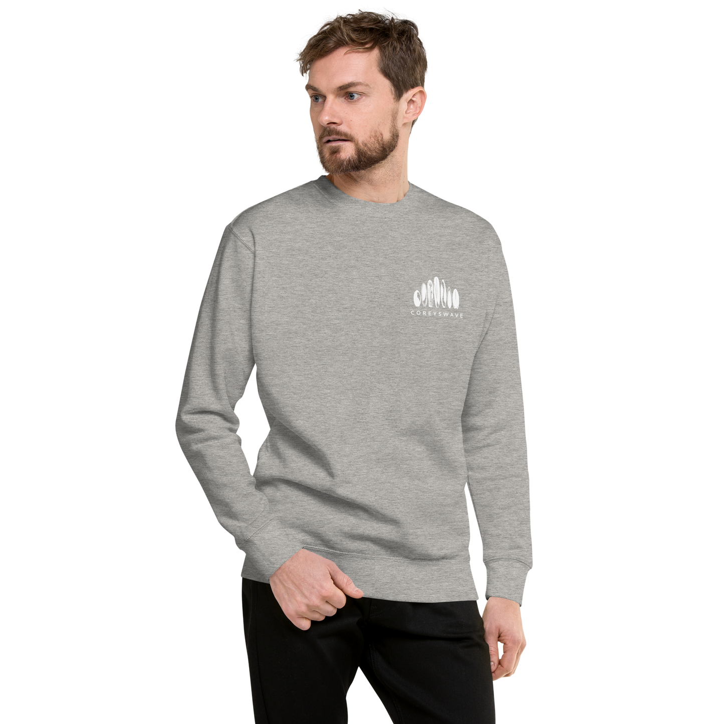 Unisex Crew Neck Sweatshirt | Legacy Pocket in White