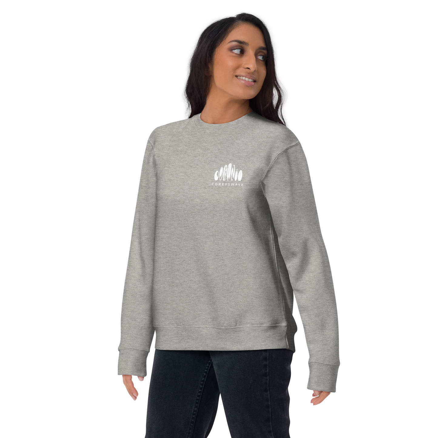Unisex Crew Neck Sweatshirt | Legacy Pocket in White