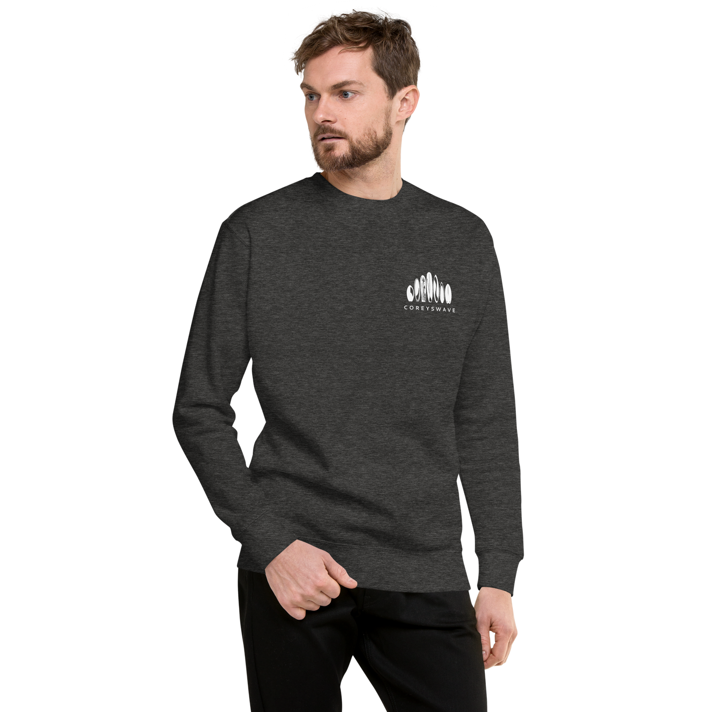 Unisex Crew Neck Sweatshirt | Legacy Pocket in White