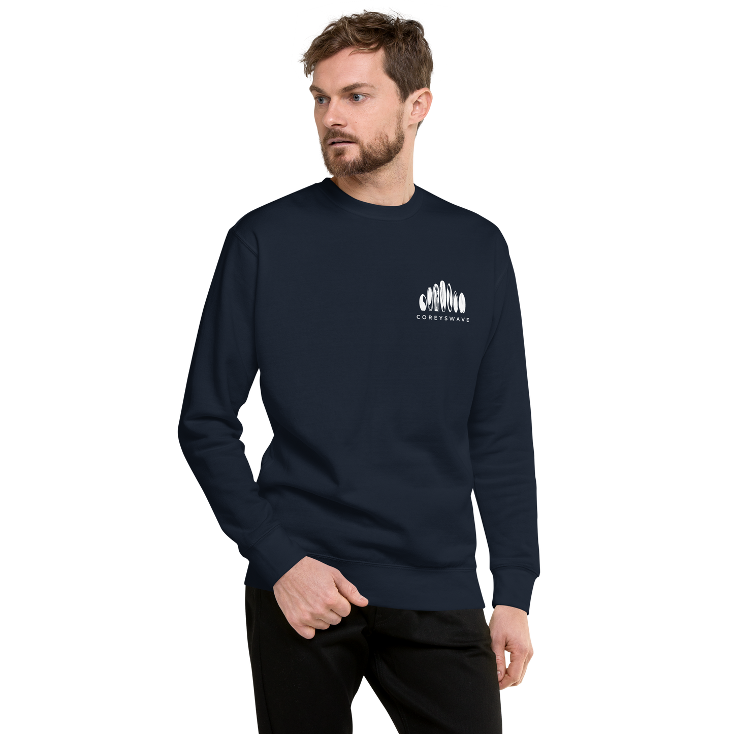Unisex Crew Neck Sweatshirt | Legacy Pocket in White