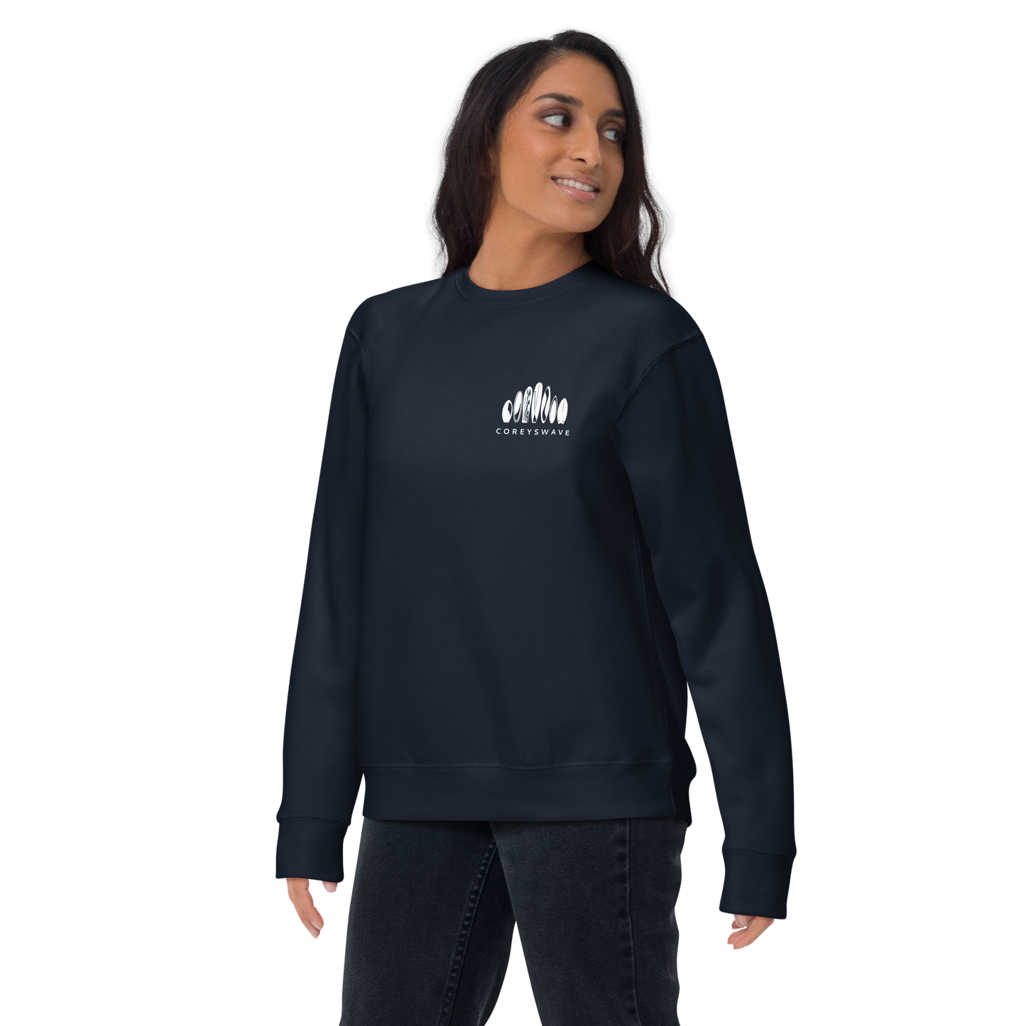 Unisex Crew Neck Sweatshirt | Legacy Pocket in White