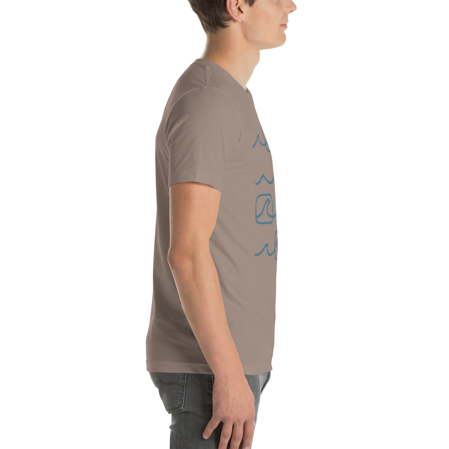 Unisex t-shirt I Line it Up in Blue