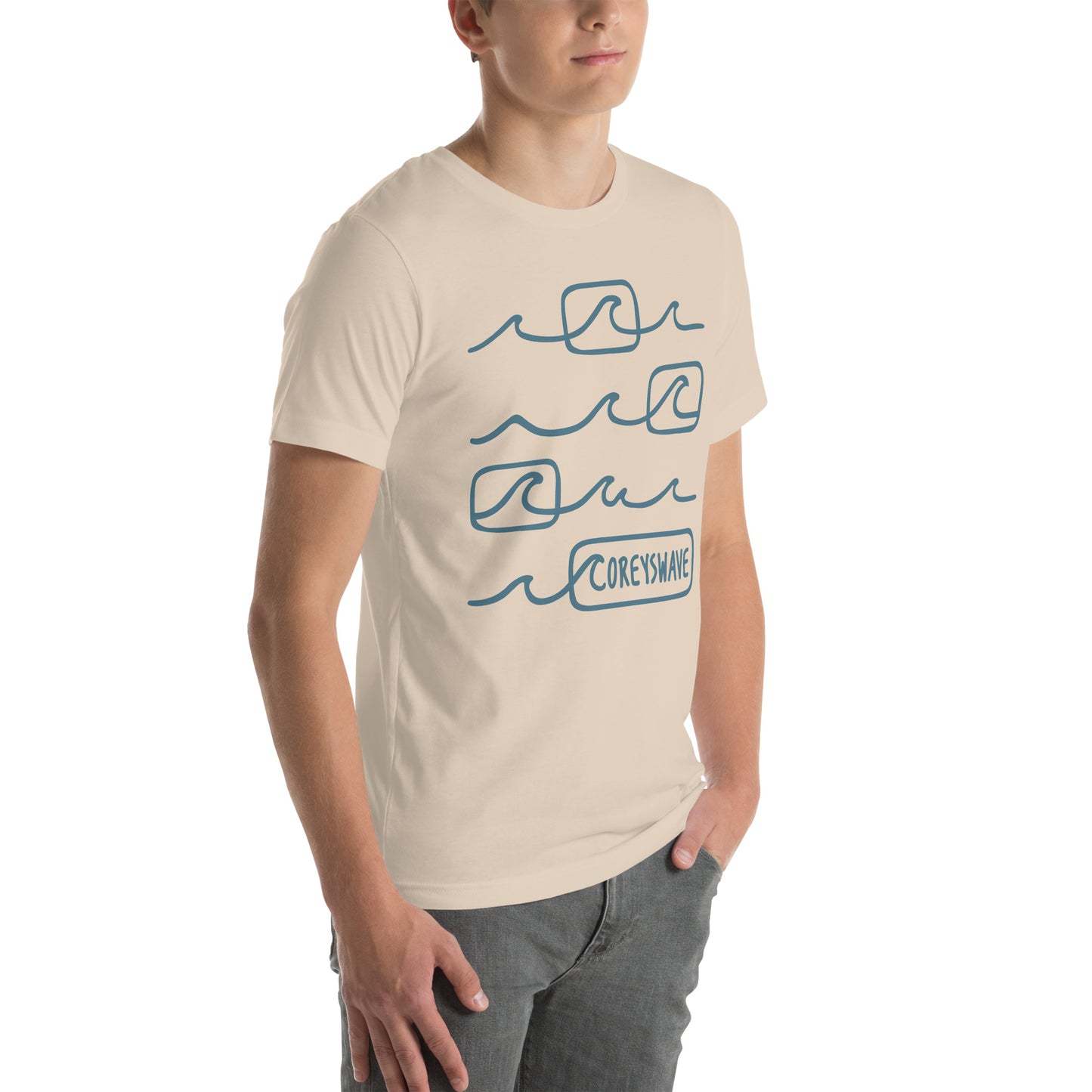 Unisex t-shirt I Line it Up in Blue
