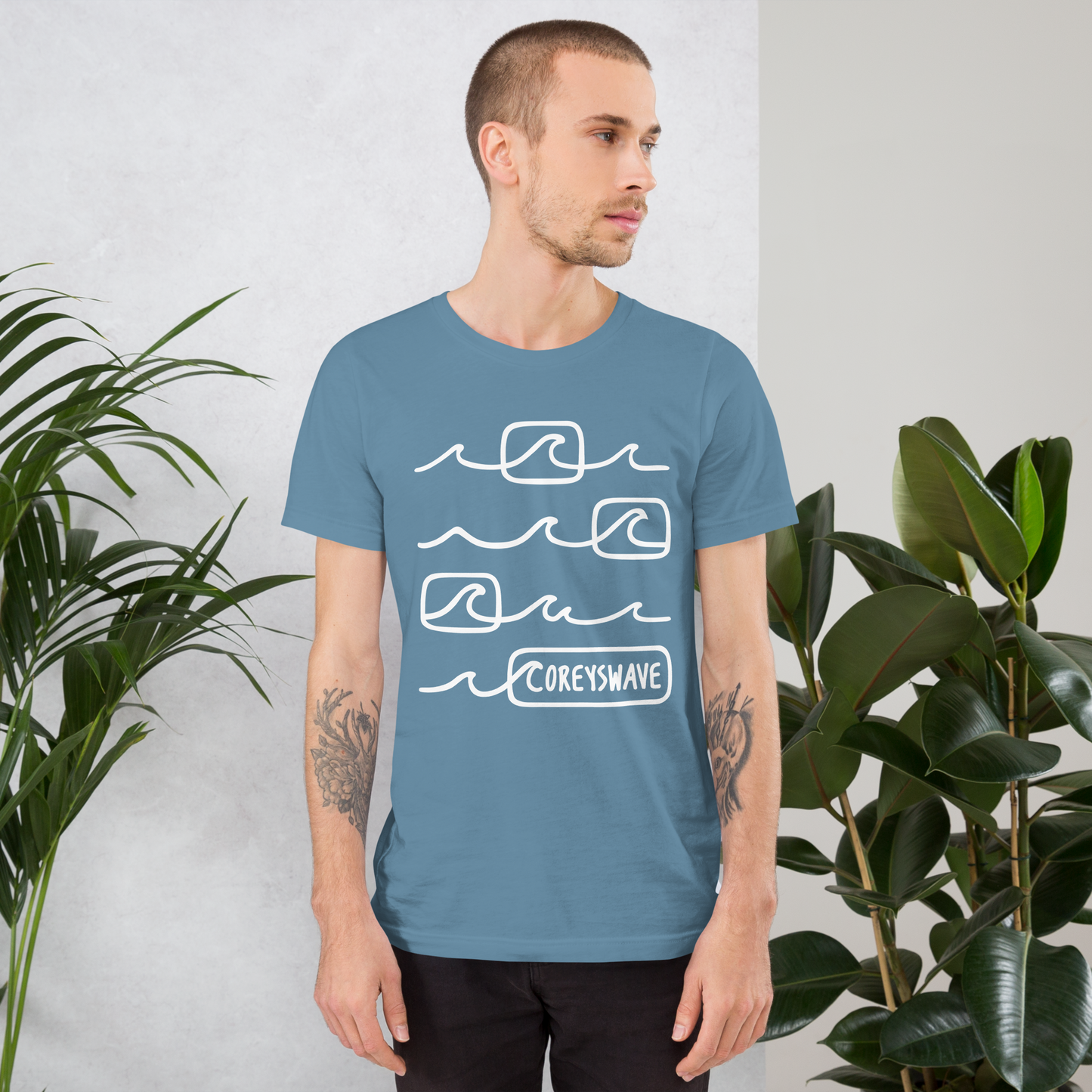 Unisex T-Shirt | Line It Up in White