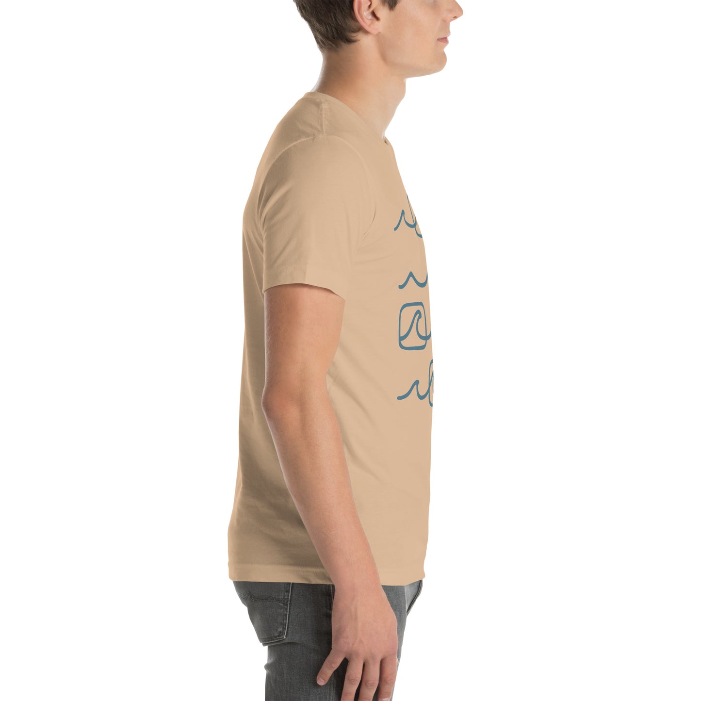 Unisex t-shirt I Line it Up in Blue