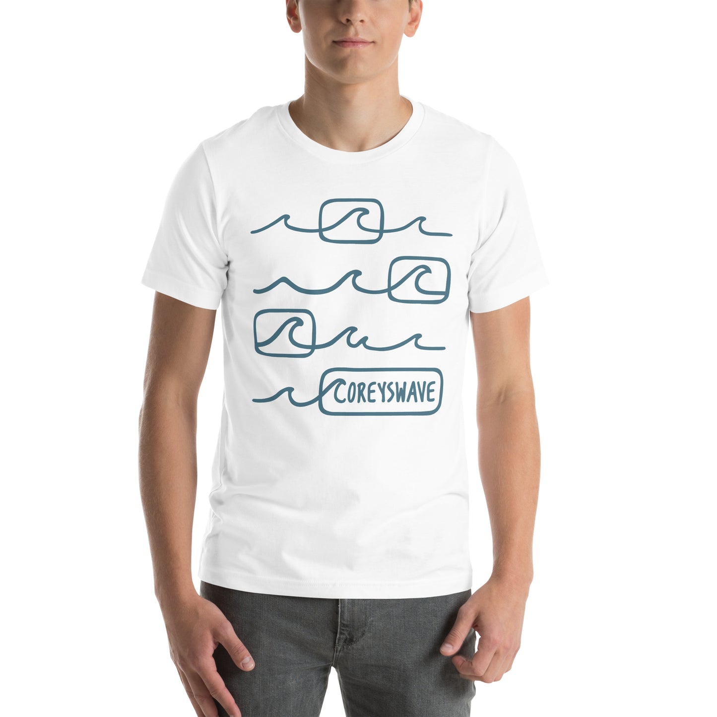 Unisex t-shirt I Line it Up in Blue