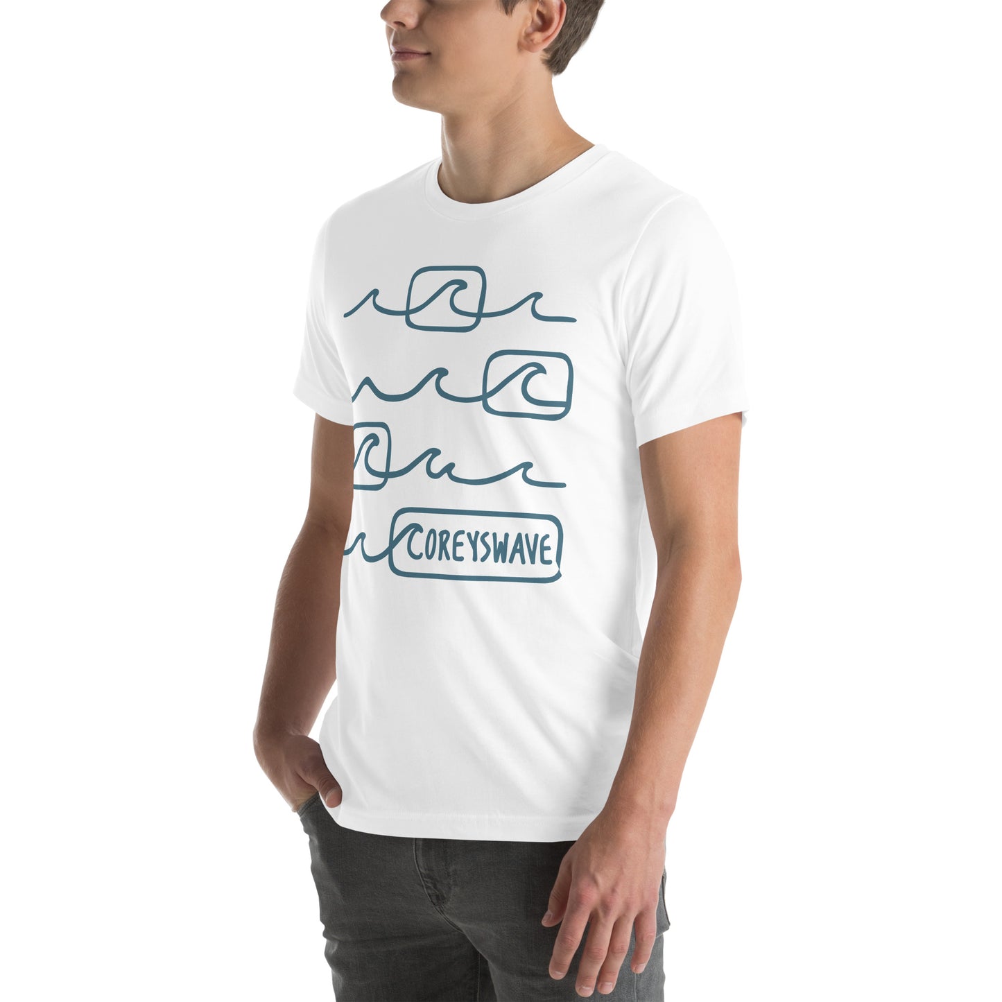 Unisex t-shirt I Line it Up in Blue
