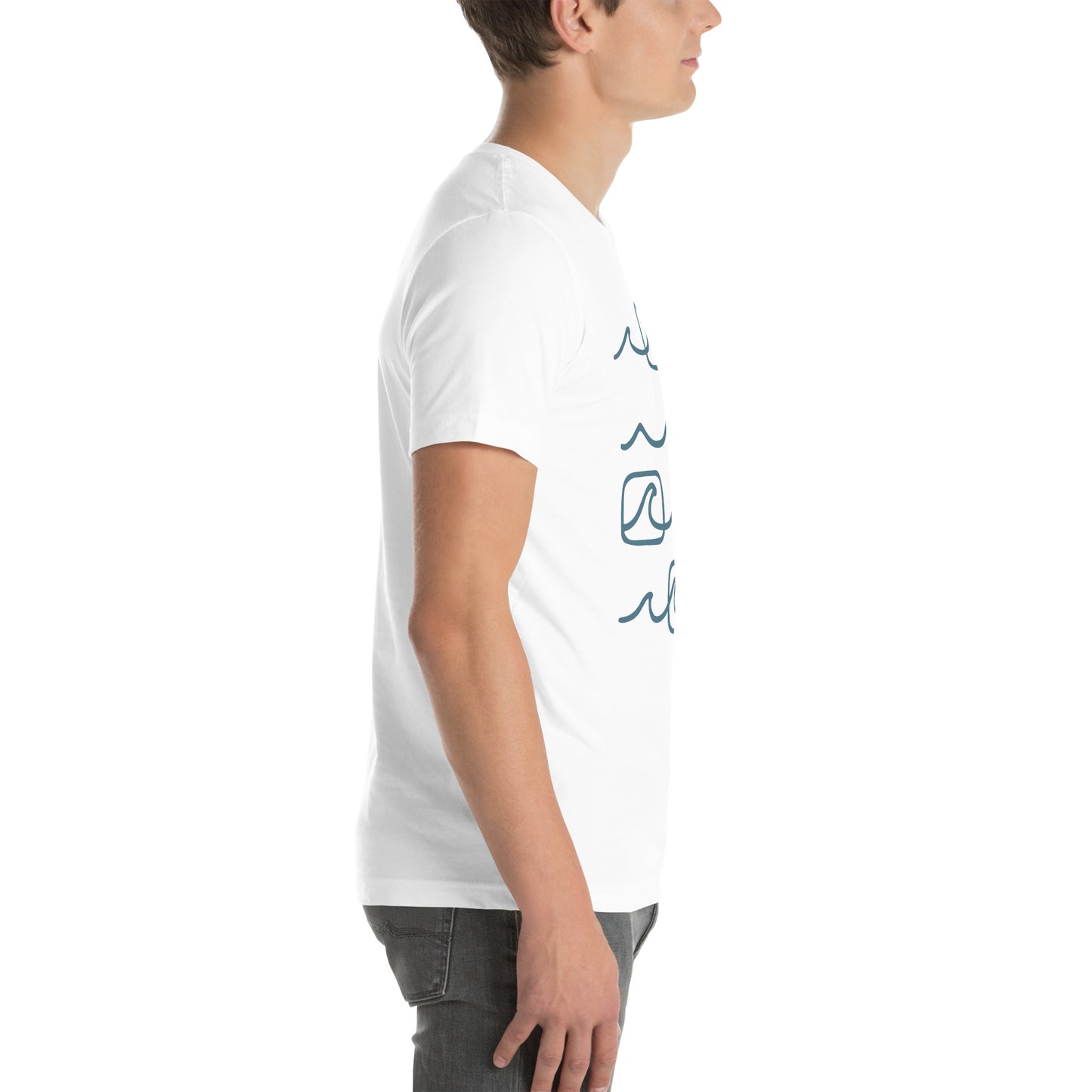 Unisex t-shirt I Line it Up in Blue