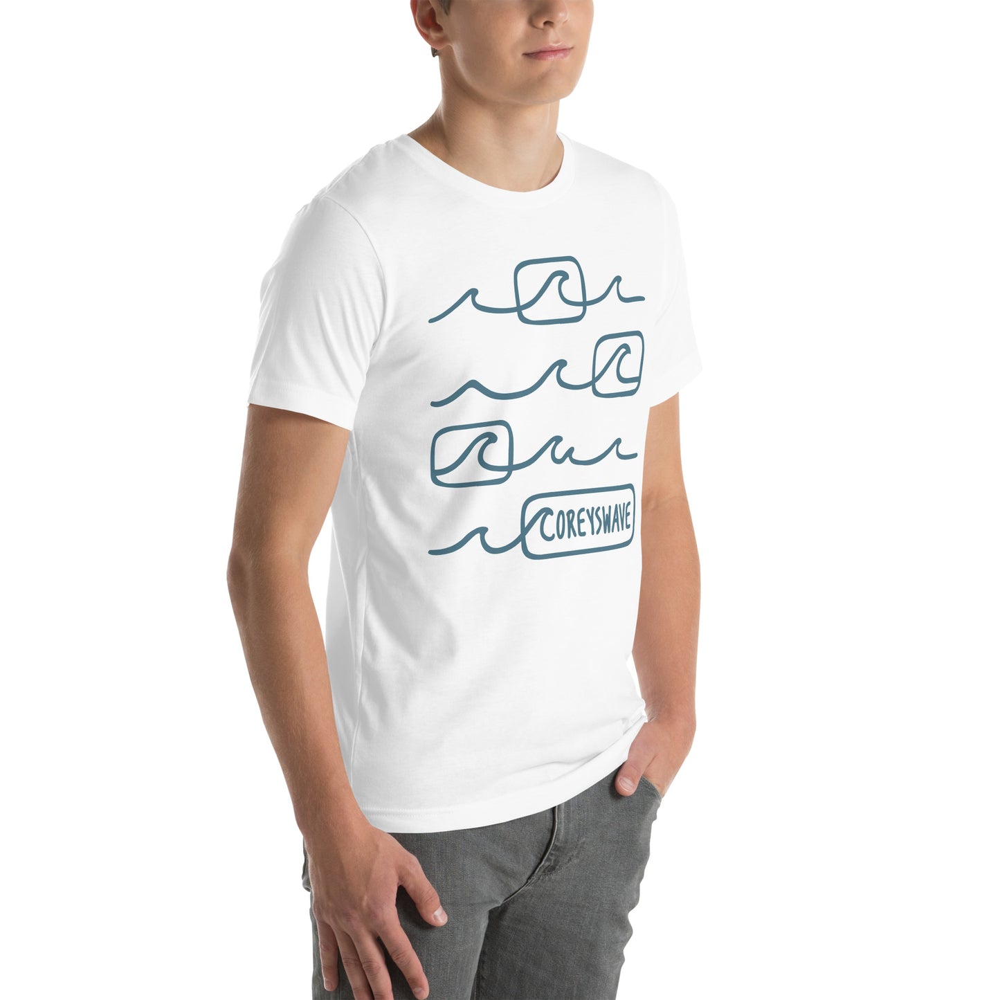 Unisex t-shirt I Line it Up in Blue