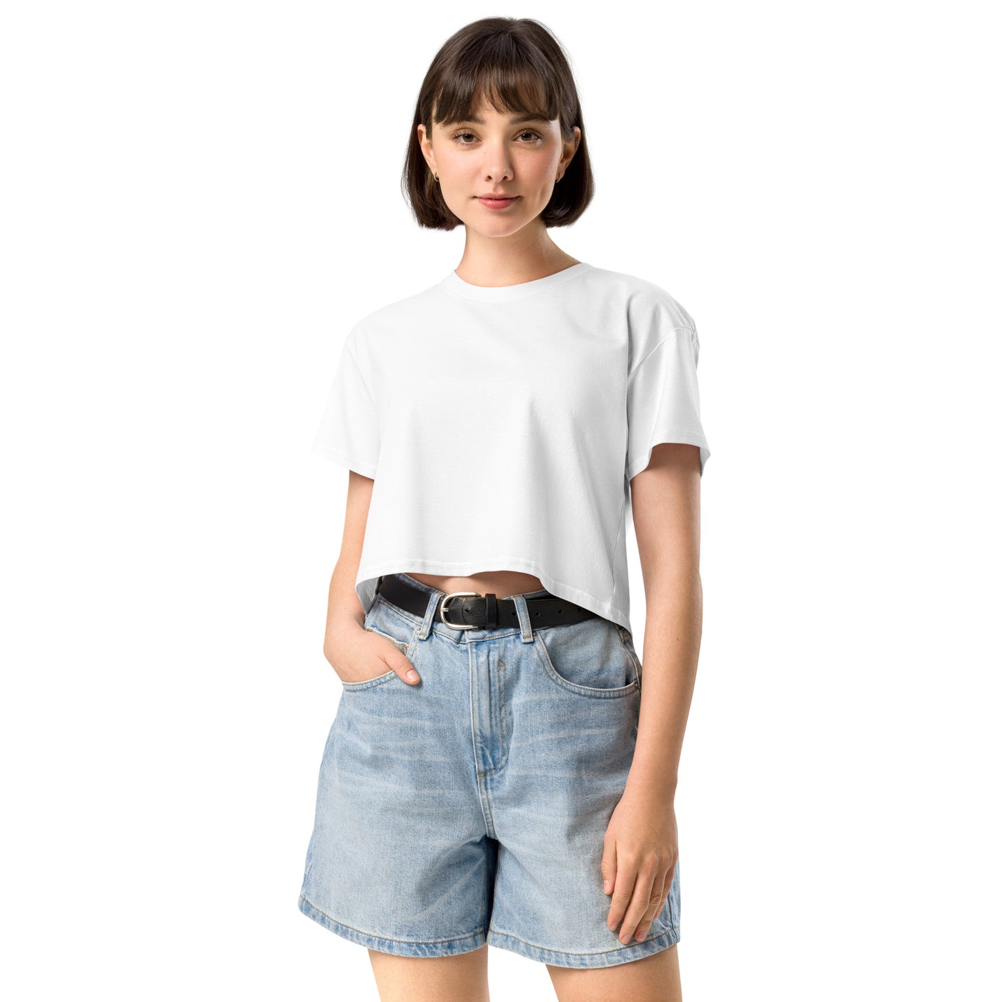 Women's Crop Top | Legacy in White