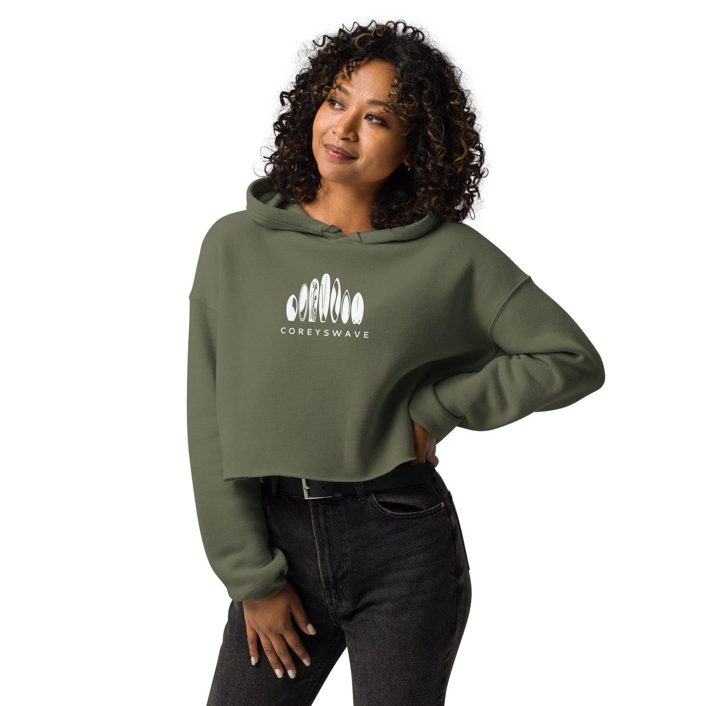 Women's Crop Hoodie | Legacy in White