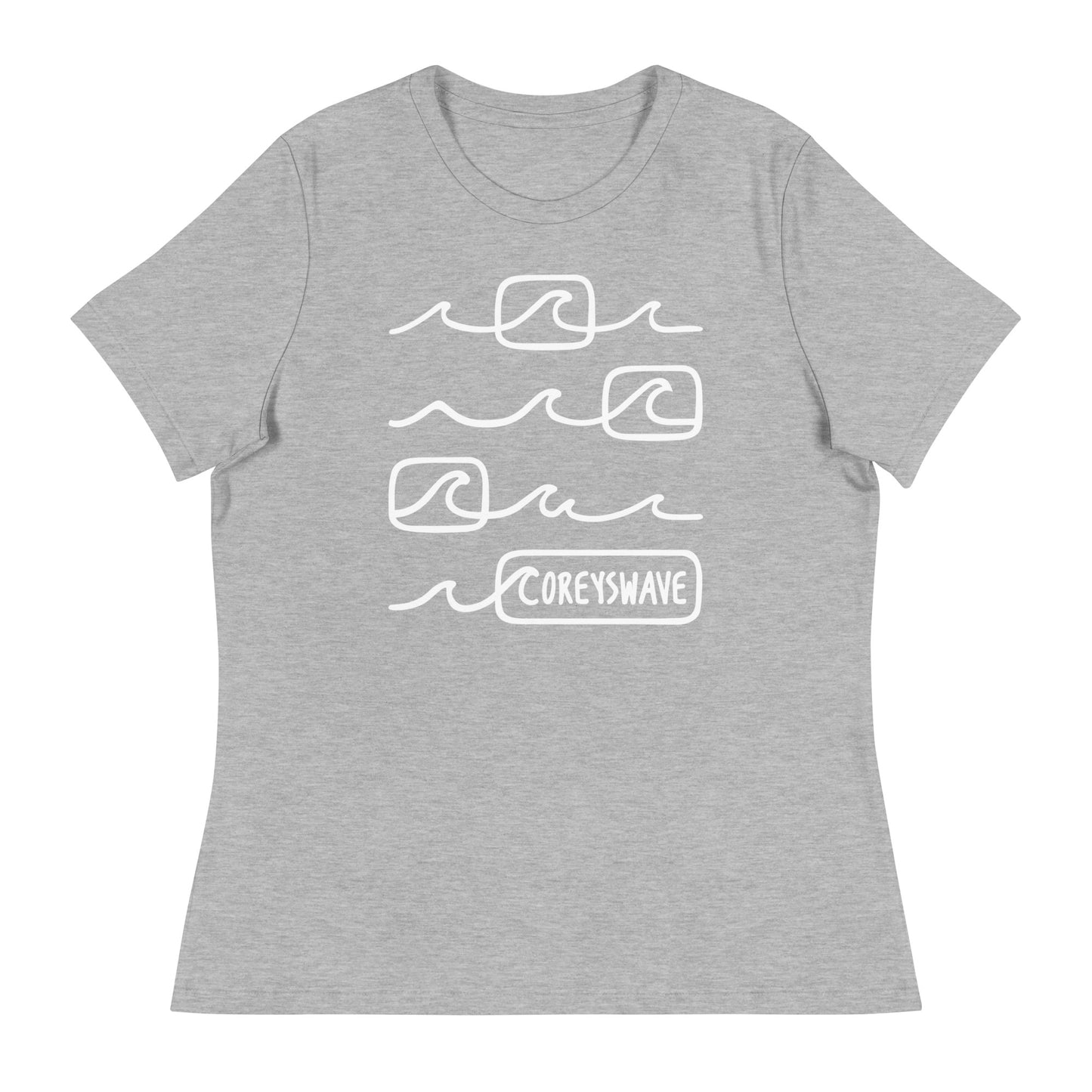 Women's Relaxed T-Shirt | Line It Up in White