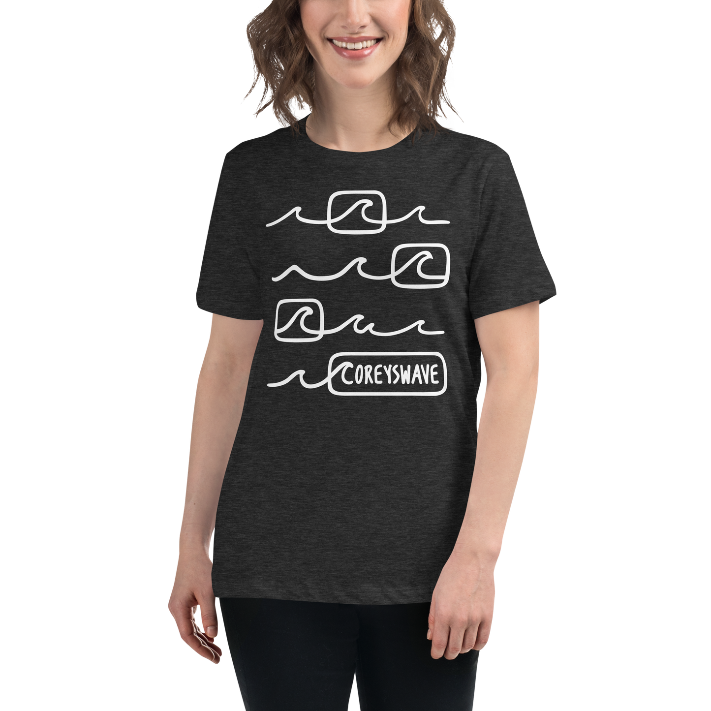 Women's Relaxed T-Shirt | Line It Up in White