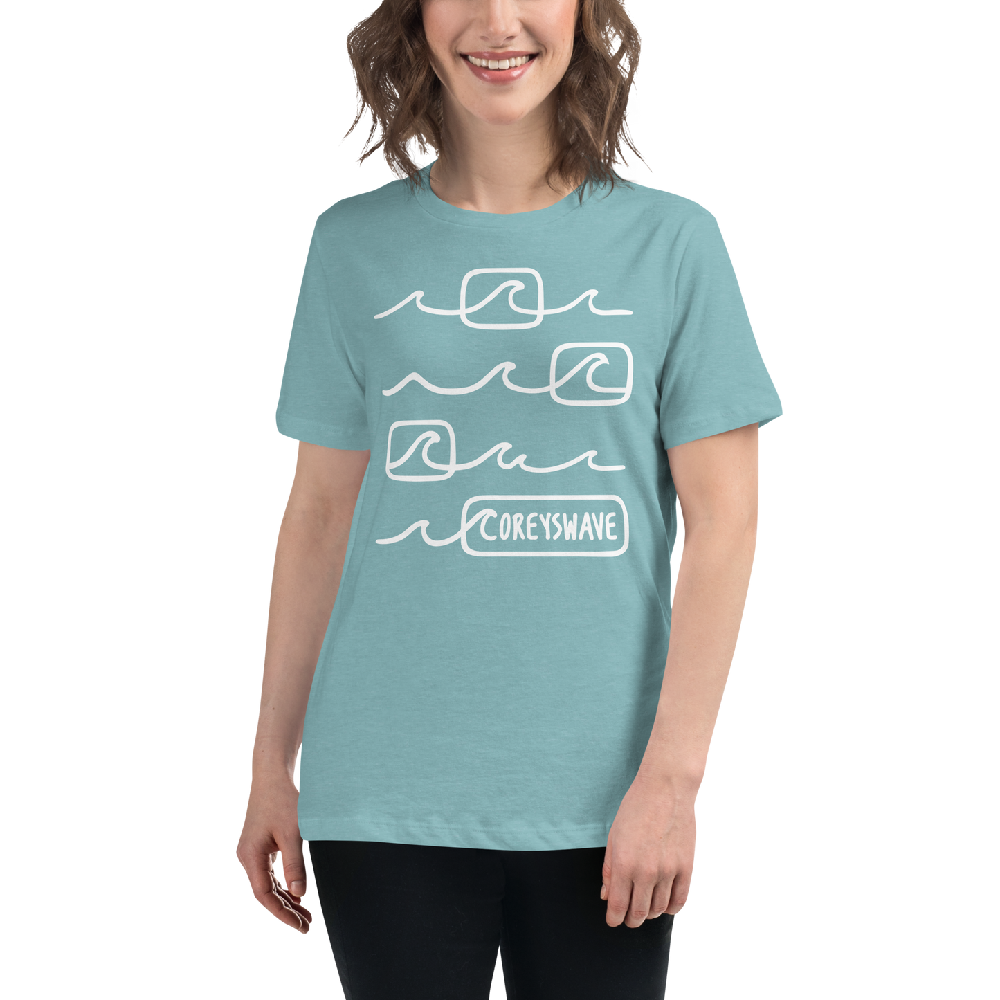 Women's Relaxed T-Shirt | Line It Up in White