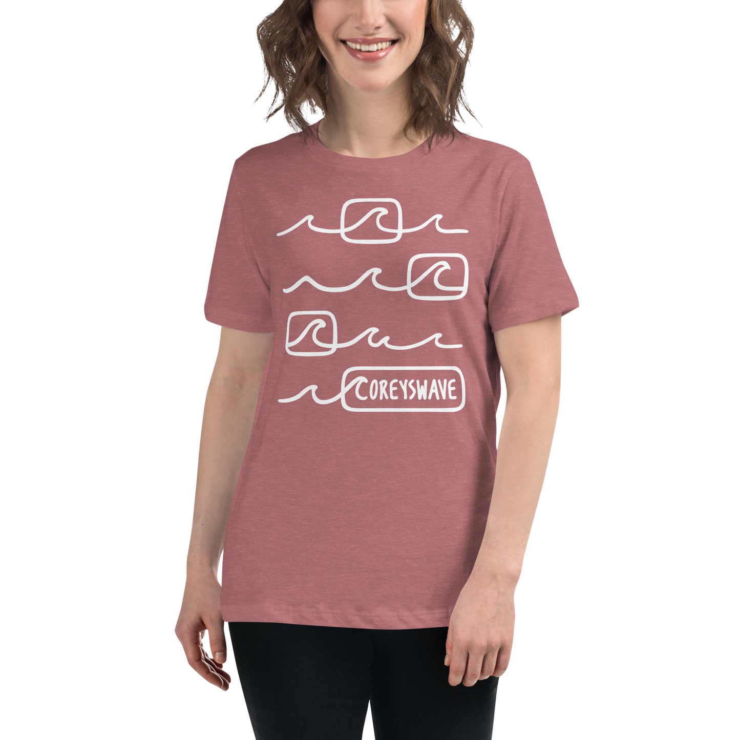 Women's Relaxed T-Shirt | Line It Up in White