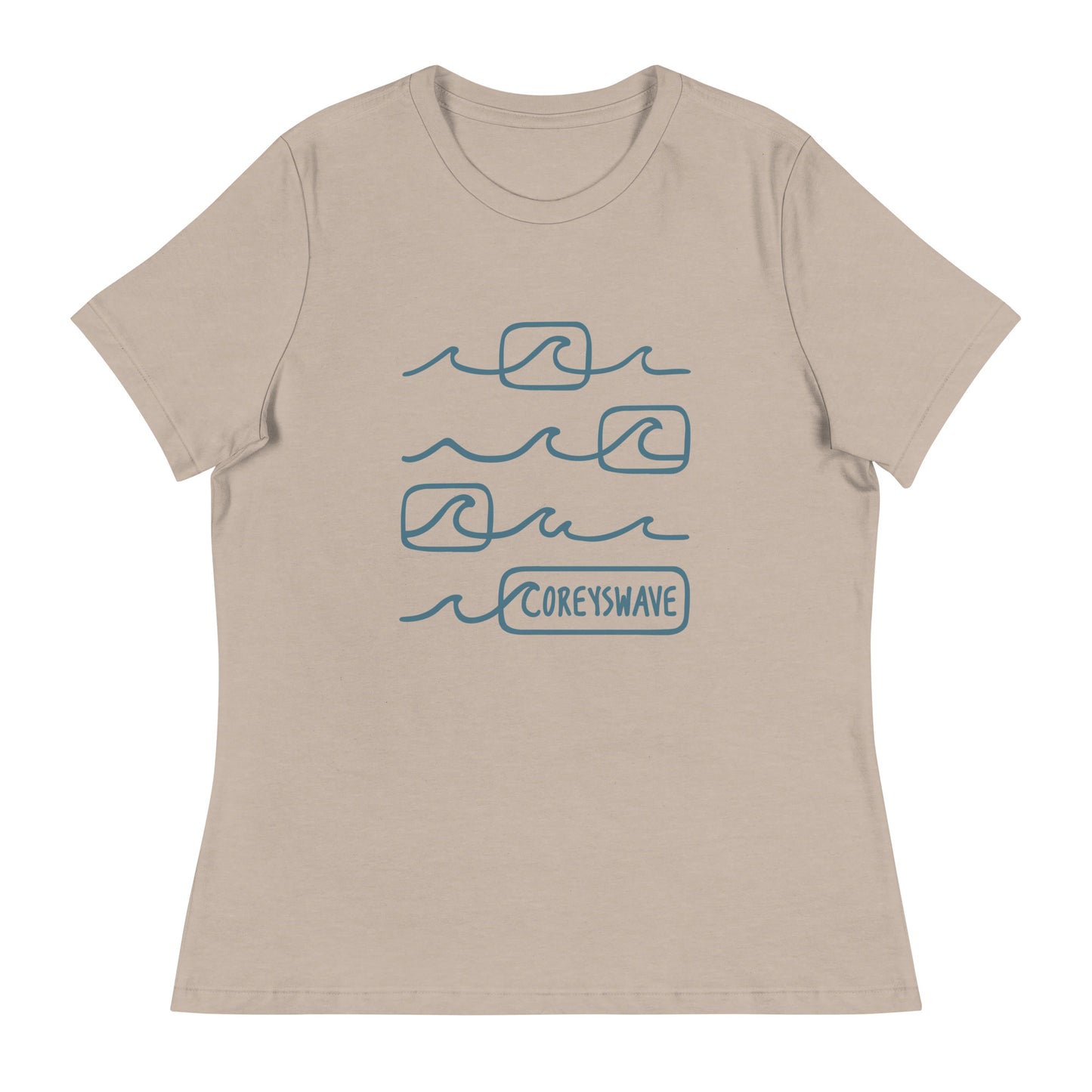 Women's Relaxed T-Shirt | Line It Up in Dark Blue