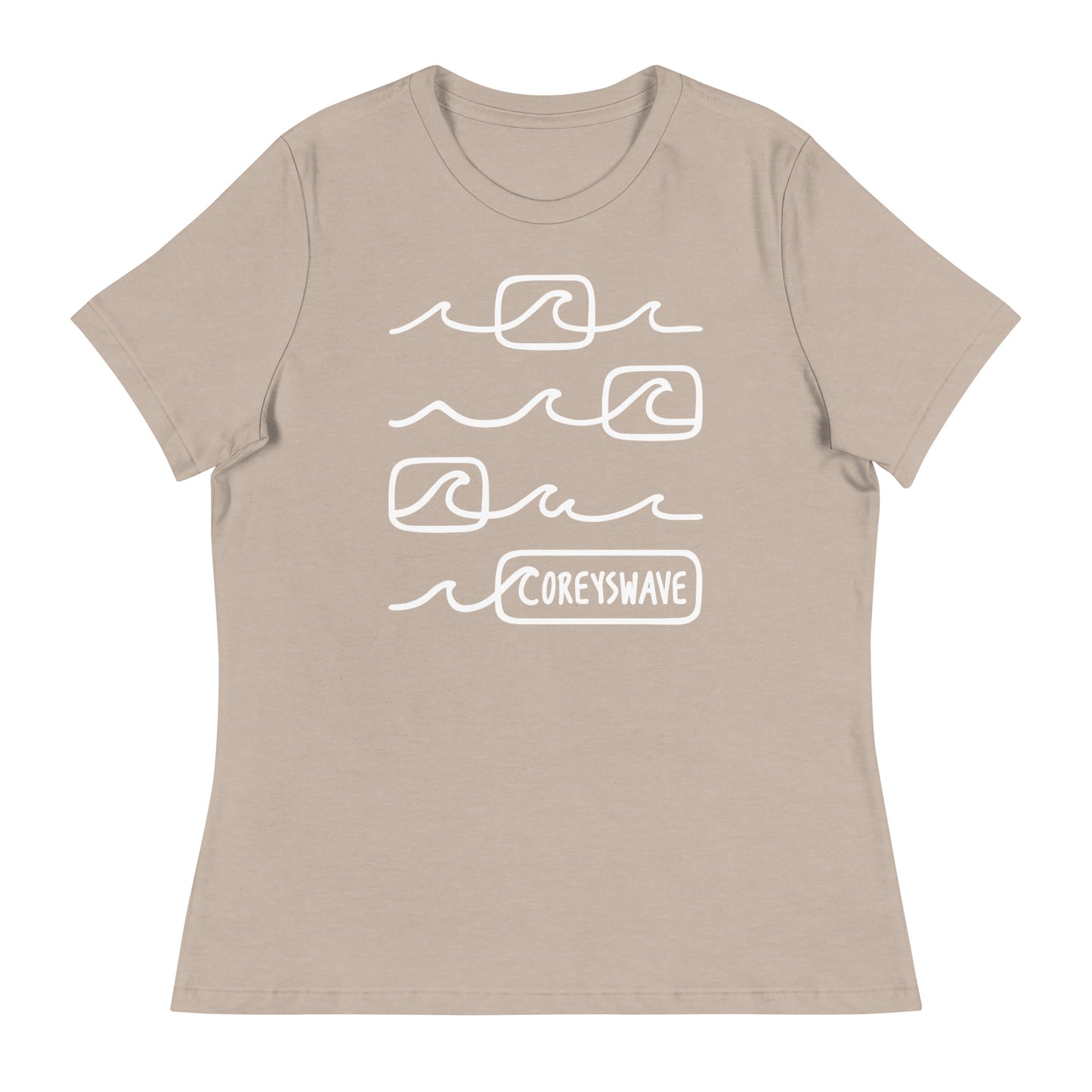 Women's Relaxed T-Shirt | Line It Up in White