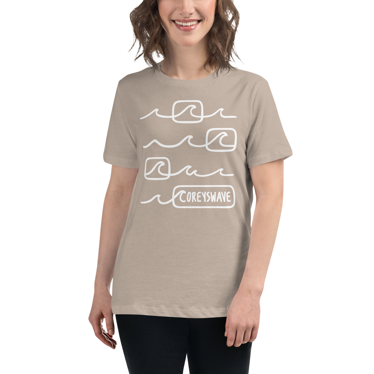 Women's Relaxed T-Shirt | Line It Up in White