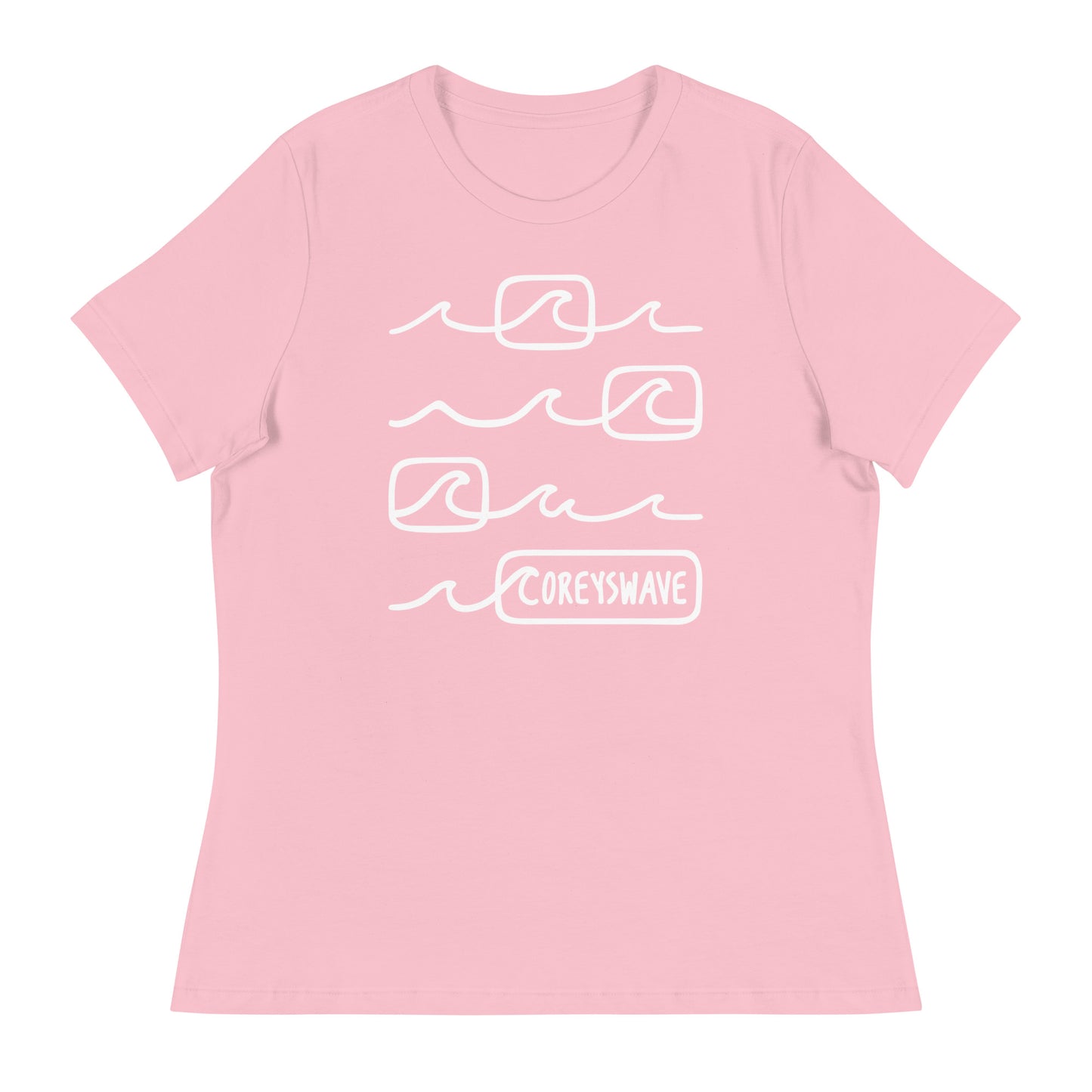 Women's Relaxed T-Shirt | Line It Up in White