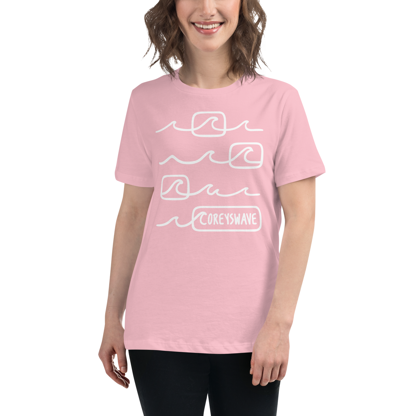 Women's Relaxed T-Shirt | Line It Up in White
