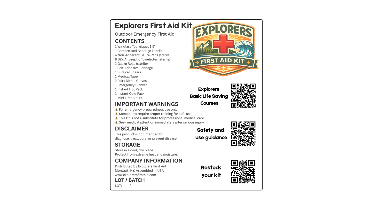 Explorers First Aid Kit