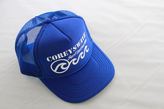 Coreyswave Trucker Hat - Royal Blue with White Logo