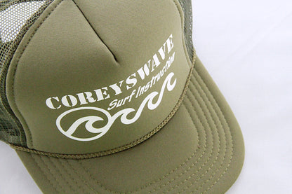 Coreyswave Trucker hat - Olive green/White