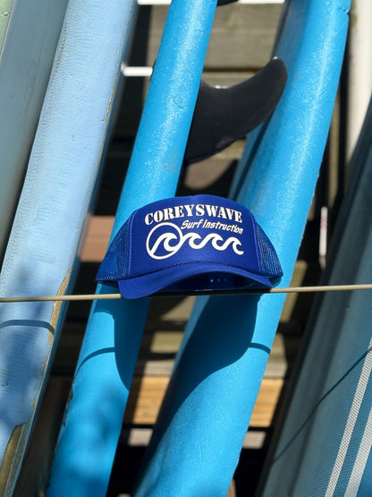Coreyswave Trucker Hat - Royal Blue with White Logo