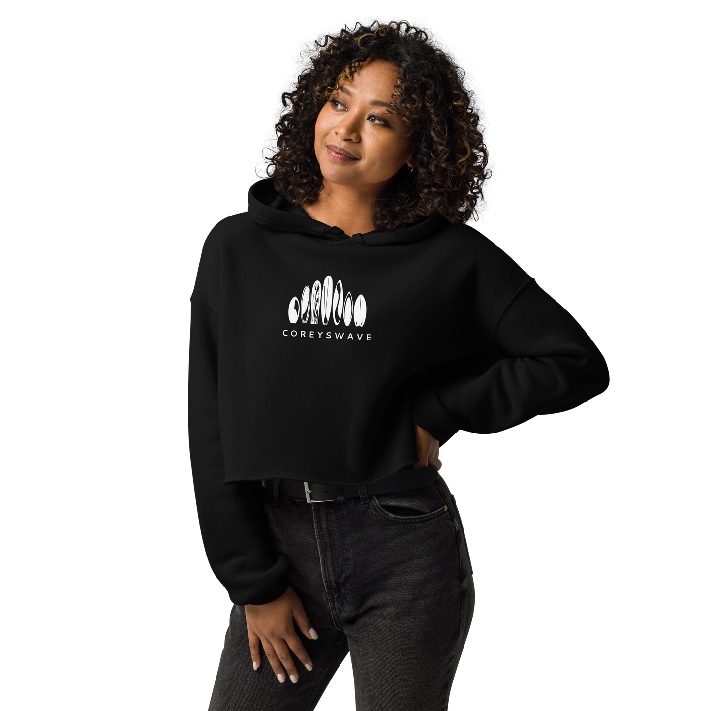 Women's Crop Hoodie | Legacy in White