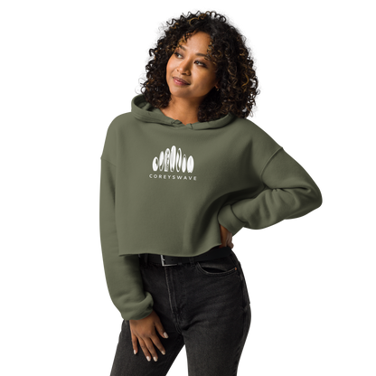 Women's Crop Hoodie | Legacy in White