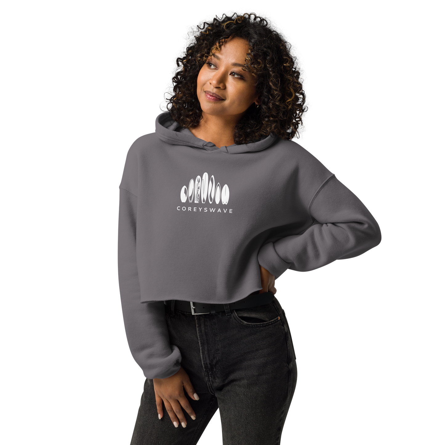 Women's Crop Hoodie | Legacy in White