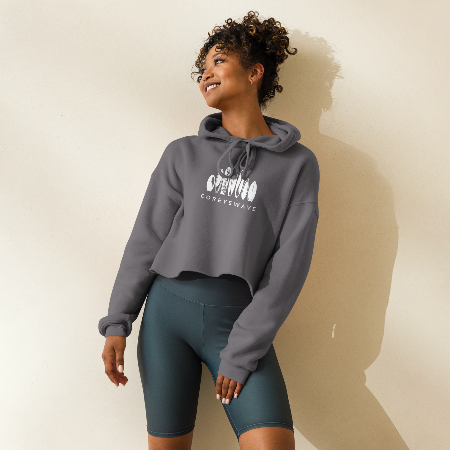 Women's Crop Hoodie | Legacy in White