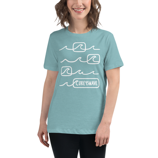 Women's Relaxed T-Shirt | Line It Up in White